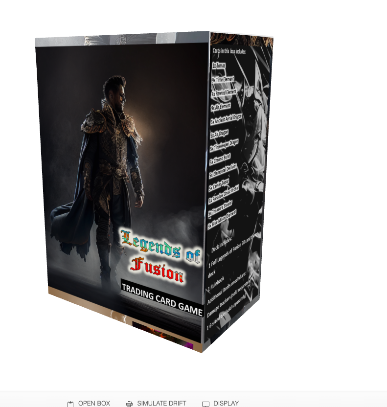 Legends of Fusion TCG Temporal Rampage Battle Box