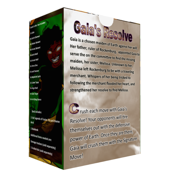Legends of Fusion TCG Gaia's Resolve Theme Deck